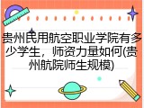 贵州民用航空职业学院有多少学生，师资力量如何(贵州航院师生规模)