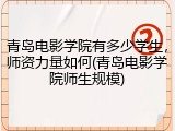 青岛电影学院有多少学生，师资力量如何(青岛电影学院师生规模)
