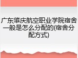 广东肇庆航空职业学院宿舍一般是怎么分配的(宿舍分配方式)
