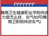赣南卫生健康职业学院师资力量怎么样，名气如何(赣南卫职院师资名气)