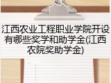 江西农业工程职业学院开设有哪些奖学和助学金(江西农院奖助学金)