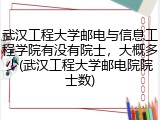 武汉工程大学邮电与信息工程学院有没有院士，大概多少(武汉工程大学邮电院院士数)