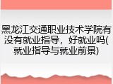 黑龙江交通职业技术学院有没有就业指导，好就业吗(就业指导与就业前景)