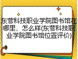 东营科技职业学院图书馆在哪里，怎么样(东营科技职业学院图书馆位置评价)