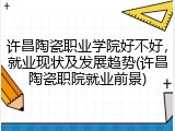 许昌陶瓷职业学院好不好，就业现状及发展趋势(许昌陶瓷职院就业前景)