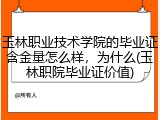 玉林职业技术学院的毕业证含金量怎么样，为什么(玉林职院毕业证价值)