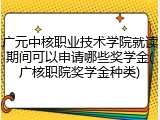 广元中核职业技术学院就读期间可以申请哪些奖学金(广核职院奖学金种类)