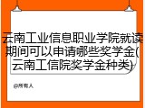 云南工业信息职业学院就读期间可以申请哪些奖学金(云南工信院奖学金种类)