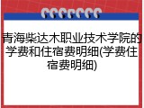 青海柴达木职业技术学院的学费和住宿费明细(学费住宿费明细)