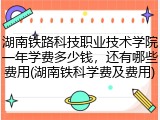 湖南铁路科技职业技术学院一年学费多少钱，还有哪些费用(湖南铁科学费及费用)