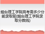 烟台理工学院高考需多少分能录取呢(烟台理工学院录取分数线)