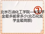 北京石油化工学院一年奖学金最多能拿多少(北石化奖学金最高额)