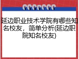 延边职业技术学院有哪些知名校友，简单分析(延边职院知名校友)