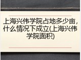上海兴伟学院占地多少亩，什么情况下成立(上海兴伟学院面积)
