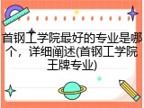 首钢工学院最好的专业是哪个，详细阐述(首钢工学院王牌专业)