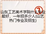 山东工艺美术学院什么专业最好，一年招多少人(山艺热门专业及招生)