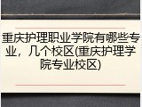 重庆护理职业学院有哪些专业，几个校区(重庆护理学院专业校区)