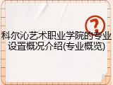 科尔沁艺术职业学院的专业设置概况介绍(专业概览)