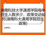 湖南科技大学潇湘学院每年招生人数多少，政策变动如何(湖南科大潇湘学院招生政策)