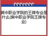 冀中职业学院的王牌专业是什么(冀中职业学院王牌专业)
