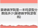 景德镇学院是一本吗录取分数线多少(景德镇学院录取线)