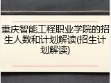 重庆智能工程职业学院的招生人数和计划解读(招生计划解读)