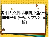 贵阳人文科技学院招生计划详细分析(贵筑人文招生解析)
