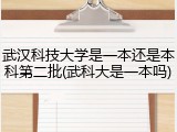 武汉科技大学是一本还是本科第二批(武科大是一本吗)