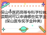 保山中医药高等专科学校就读期间可以申请哪些奖学金(保山医专奖学金种类)