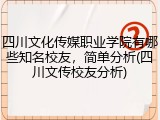 四川文化传媒职业学院有哪些知名校友，简单分析(四川文传校友分析)