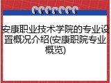 安康职业技术学院的专业设置概况介绍(安康职院专业概览)