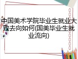 中国美术学院毕业生就业大致去向如何(国美毕业生就业流向)