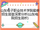山东电子职业技术学院最新招生简章深度分析(山东电院招生简析)