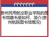 贵州民用航空职业学院的图书馆藏书量如何，简介(贵州航院图书馆概况)