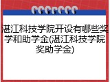 湛江科技学院开设有哪些奖学和助学金(湛江科技学院奖助学金)