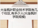 大连枫叶职业技术学院有几个校区,有多少人(大连枫叶学院规模)