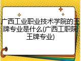 广西工业职业技术学院的王牌专业是什么(广西工职院王牌专业)