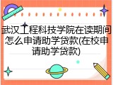武汉工程科技学院在读期间怎么申请助学贷款(在校申请助学贷款)