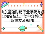 山东圣翰财贸职业学院有哪些知名校友，简单分析(圣翰校友及影响)