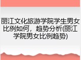 丽江文化旅游学院学生男女比例如何，趋势分析(丽江学院男女比例趋势)