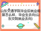 山东交通学院毕业后就业前景怎么样，毕业生去向(山东交院就业去向)