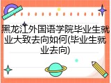 黑龙江外国语学院毕业生就业大致去向如何(毕业生就业去向)