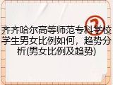 齐齐哈尔高等师范专科学校学生男女比例如何，趋势分析(男女比例及趋势)
