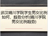 武汉晴川学院学生男女比例如何，趋势分析(晴川学院男女比例趋势)