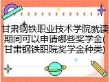 甘肃钢铁职业技术学院就读期间可以申请哪些奖学金(甘肃钢铁职院奖学金种类)