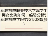新疆机电职业技术学院学生男女比例如何，趋势分析(新疆机电学院男女比例趋势)