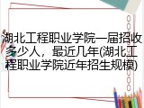 湖北工程职业学院一届招收多少人，最近几年(湖北工程职业学院近年招生规模)