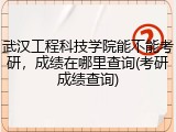 武汉工程科技学院能不能考研，成绩在哪里查询(考研成绩查询)