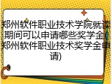 郑州软件职业技术学院就读期间可以申请哪些奖学金(郑州软件职业技术奖学金申请)