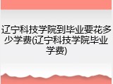 辽宁科技学院到毕业要花多少学费(辽宁科技学院毕业学费)